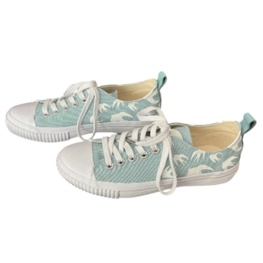 McQ Alexander McQueen Sparrow Sneakers Blue White Leather Women’s 38 / 7.5